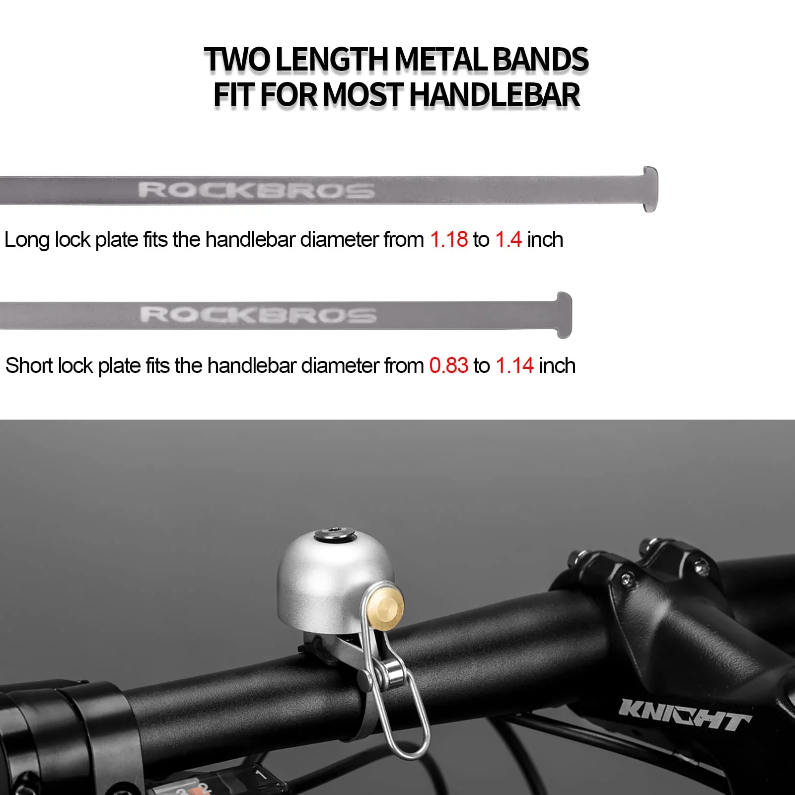 ROCKBROS Cycling Bell Ring Loud Handlebar Alarm Bicycle Bell - Image 20