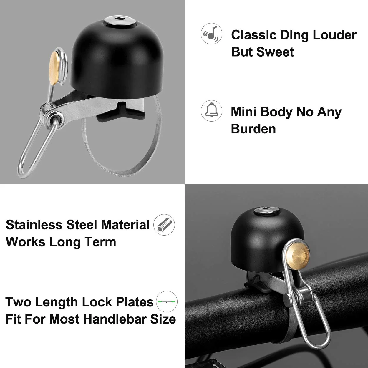 ROCKBROS Cycling Bell Ring Loud Handlebar Alarm Bicycle Bell - Image 25