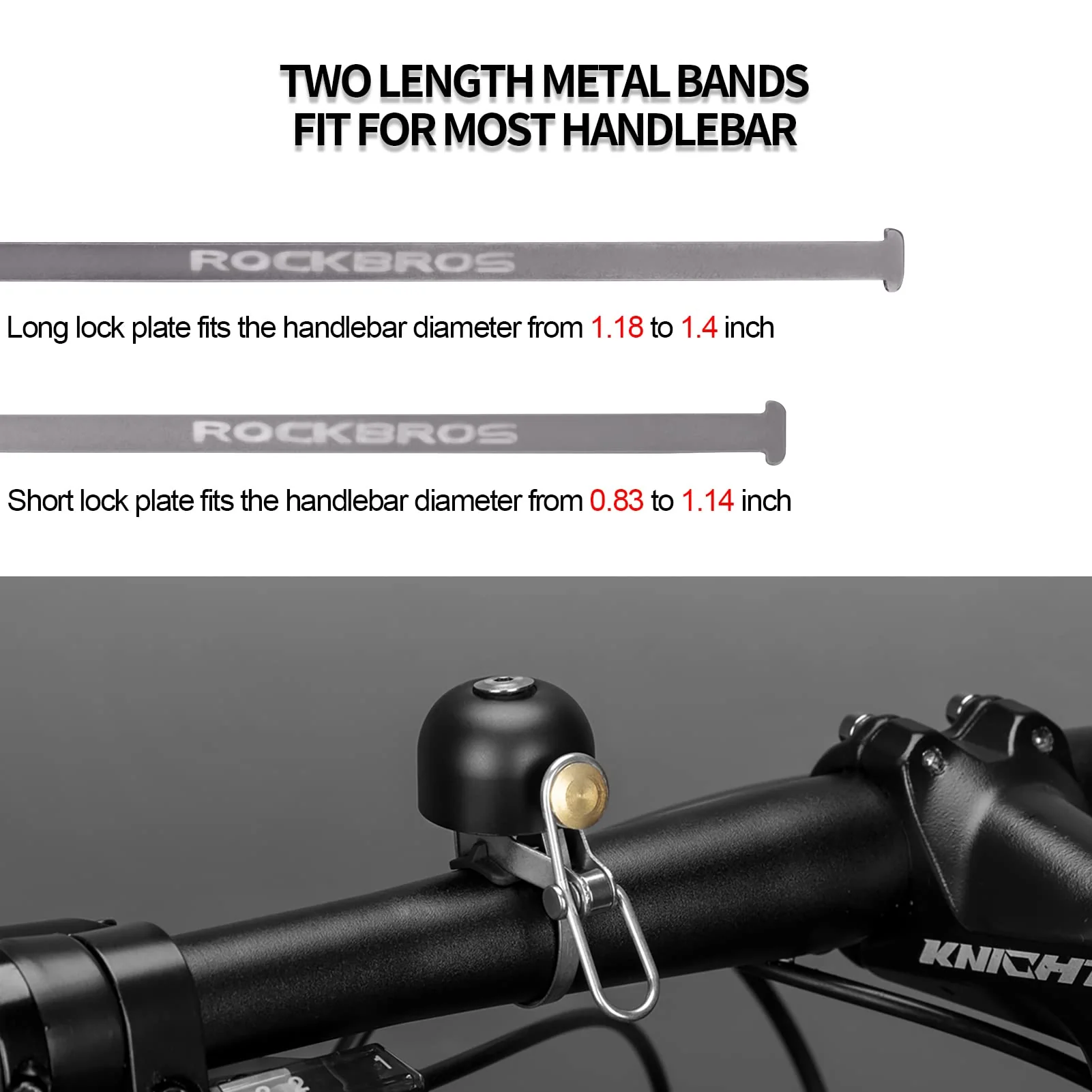 ROCKBROS Cycling Bell Ring Loud Handlebar Alarm Bicycle Bell - Image 26