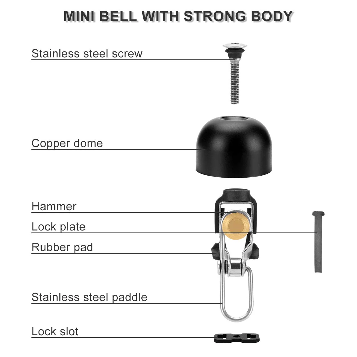 ROCKBROS Cycling Bell Ring Loud Handlebar Alarm Bicycle Bell - Image 27