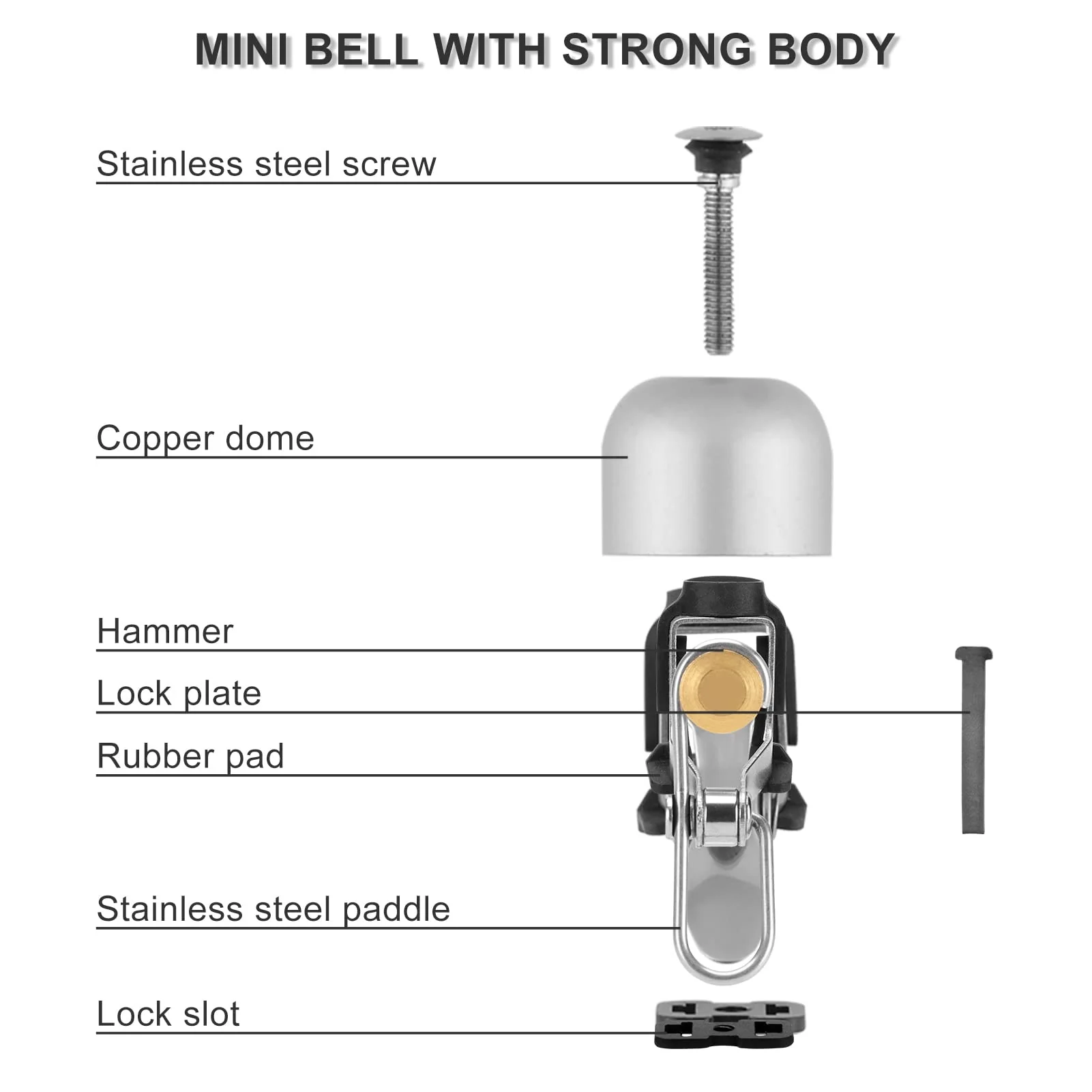 ROCKBROS Cycling Bell Ring Loud Handlebar Alarm Bicycle Bell - Image 30