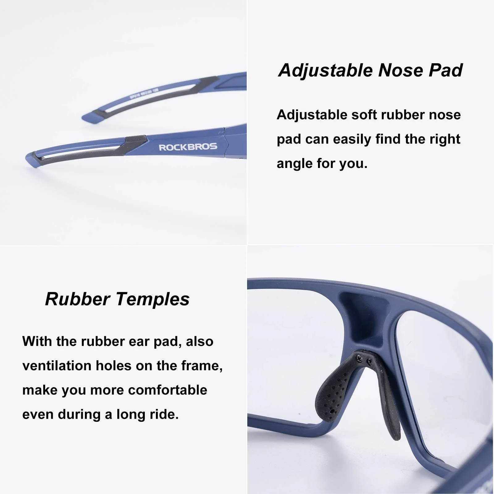 ROCKBROS Photochromic Cycling Glasses UV 400 Protection Sports Sunglasses - Image 10