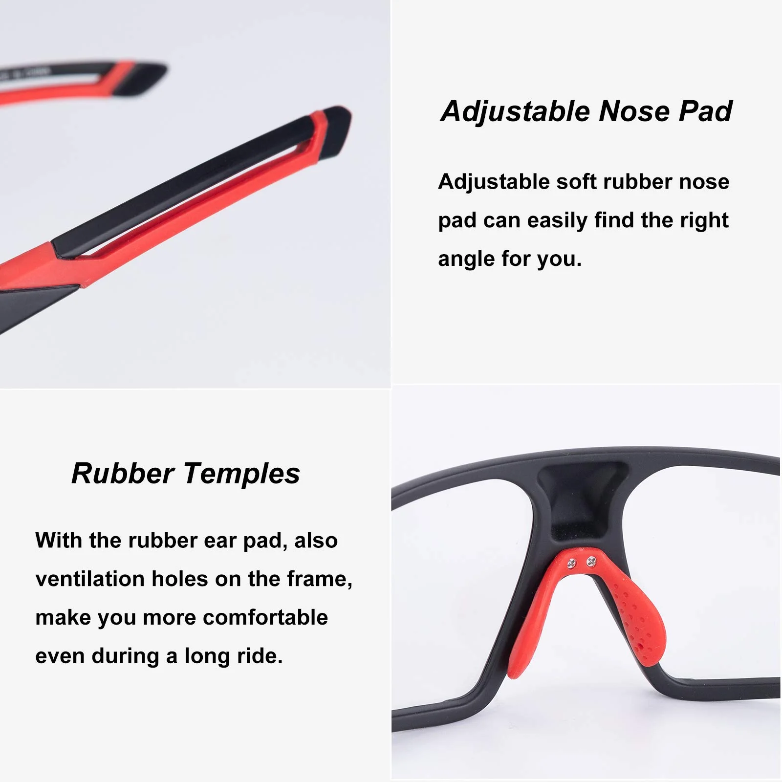 ROCKBROS Photochromic Cycling Glasses UV 400 Protection Sports Sunglasses - Image 4