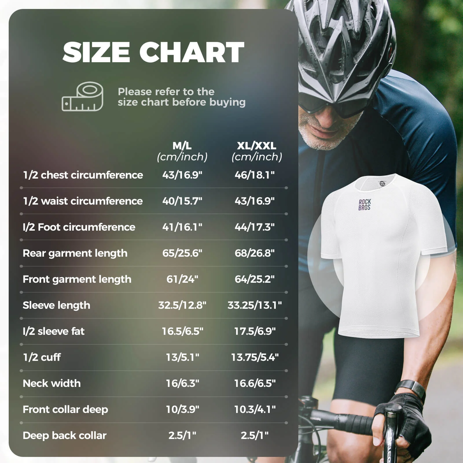 ROCKBROS Cycling Base Layers Men Mesh Short Sleeve - Image 6