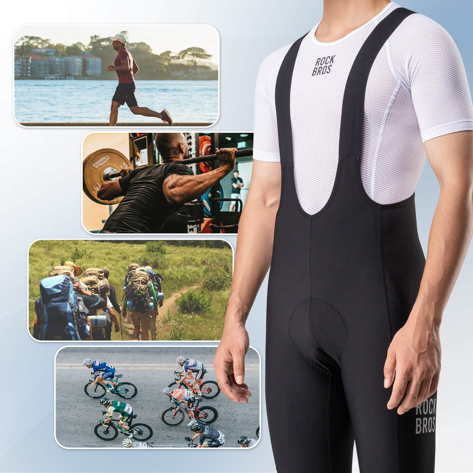 ROCKBROS Cycling Base Layers Men Mesh Short Sleeve - Image 7