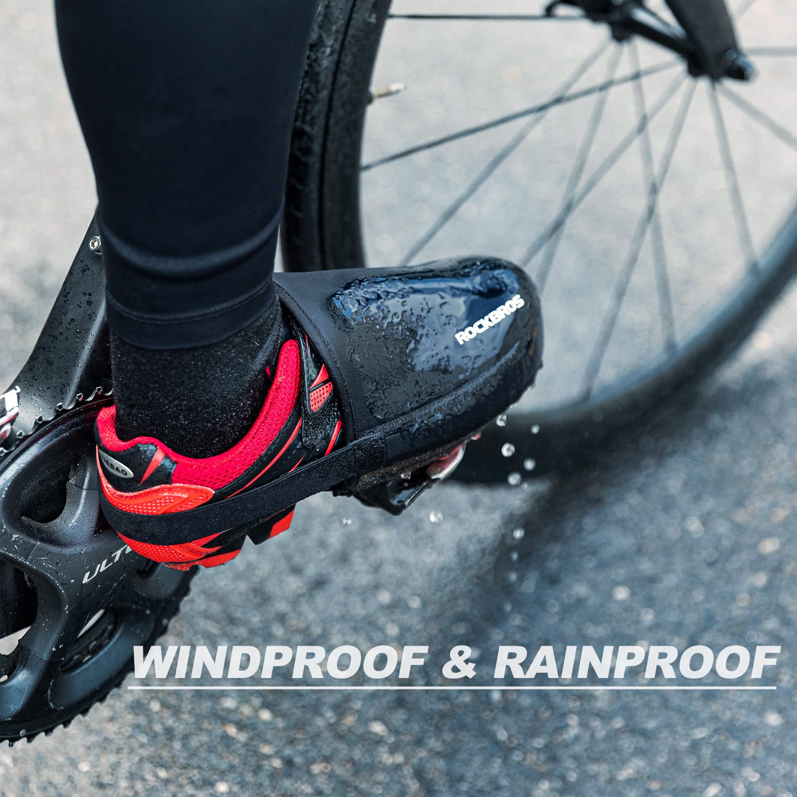 ROCKBROS Cycling Shoe Toe Covers Bike Overshoes Thermal Unisex - Image 11