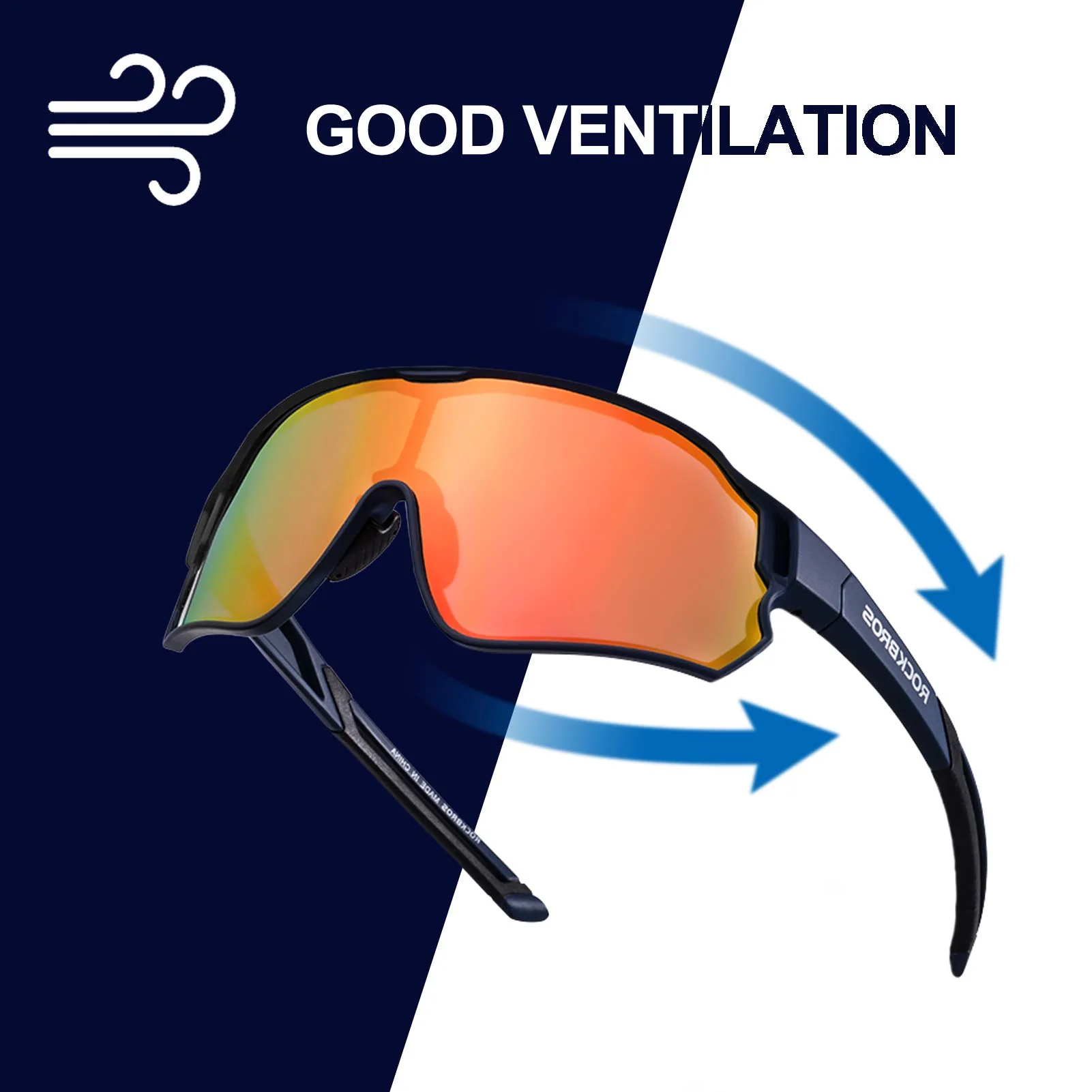 ROCKBROS Cycling Sunglasses Polarized UV Protection Full Frame Goggles - Image 11