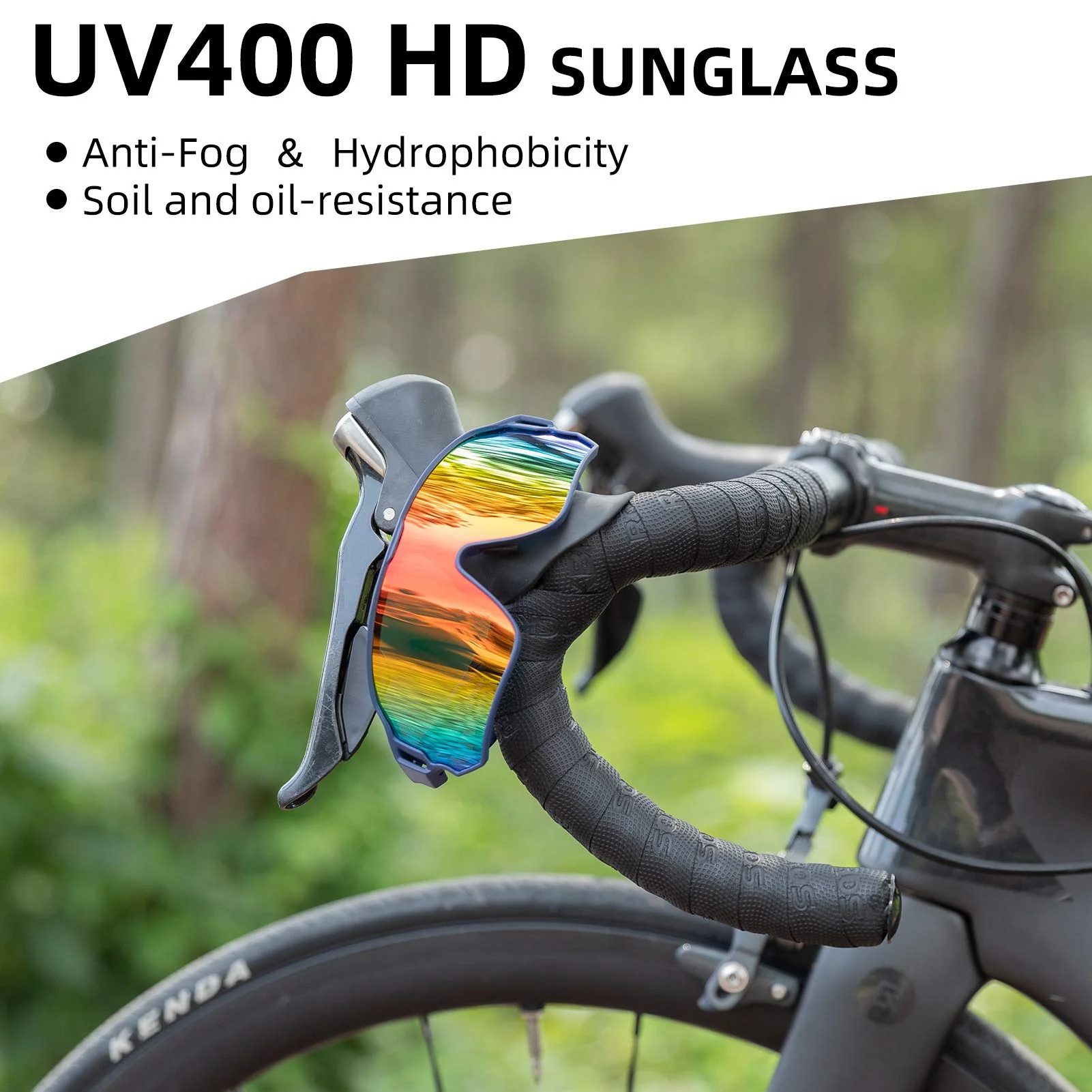 ROCKBROS Cycling Sunglasses Polarized UV Protection Full Frame Goggles - Image 14