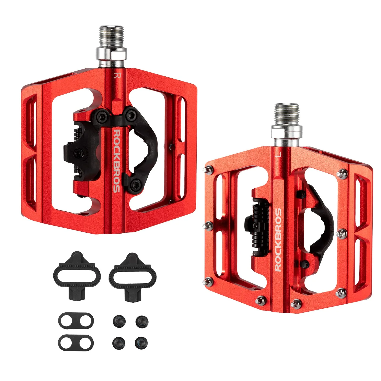 ROCKBROS Dual Functionality Bike Pedals Clipless Flat Bike Pedals (Pair) - Image 13
