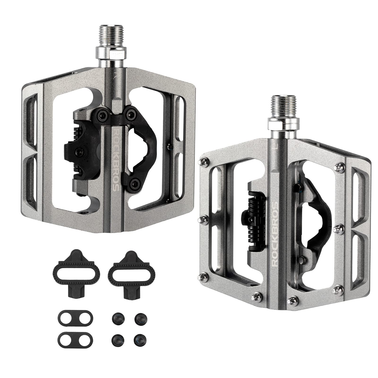 ROCKBROS Dual Functionality Bike Pedals Clipless Flat Bike Pedals (Pair) - Image 19