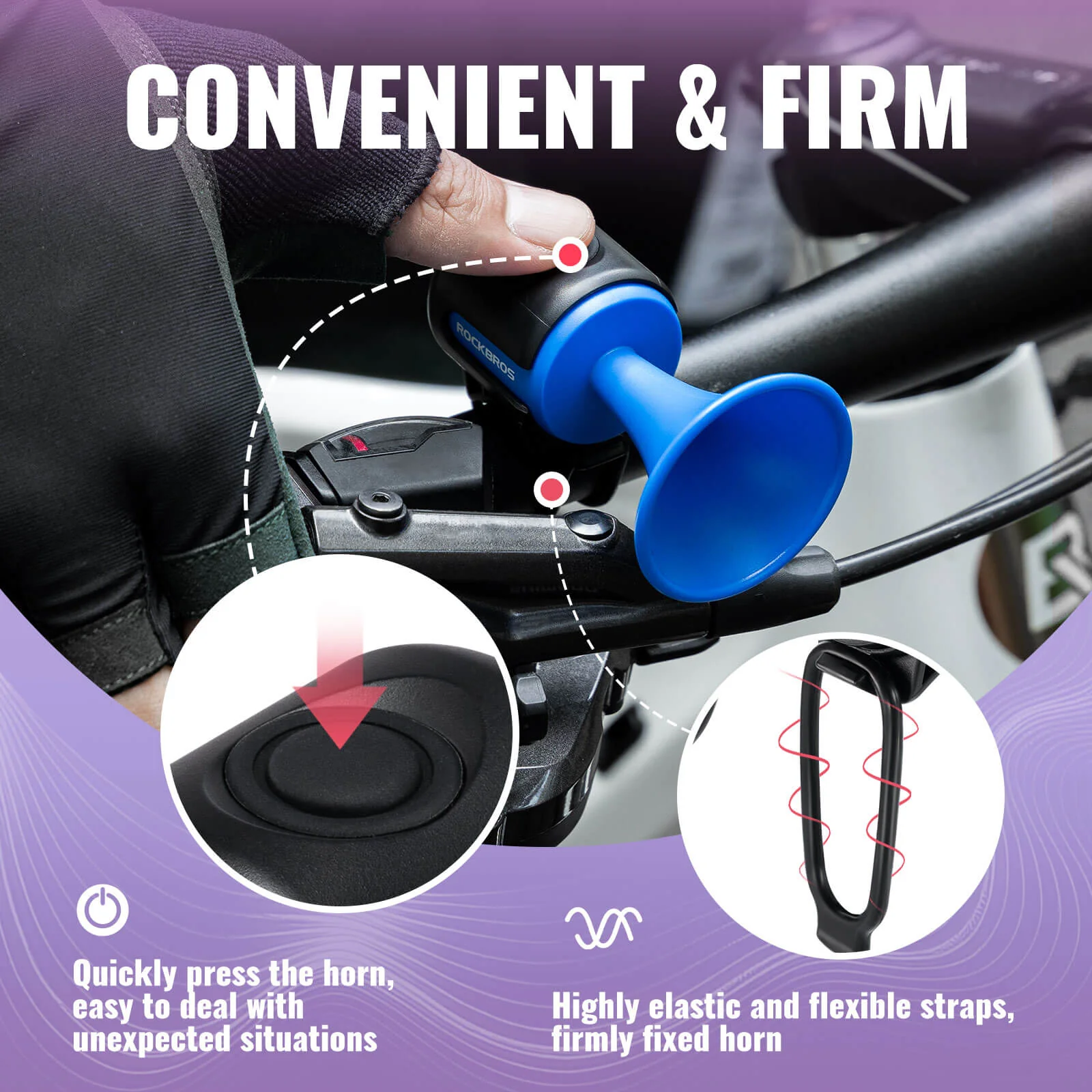 ROCKBROS Electric Bicycle Bells IPX4 Waterproof - Image 5