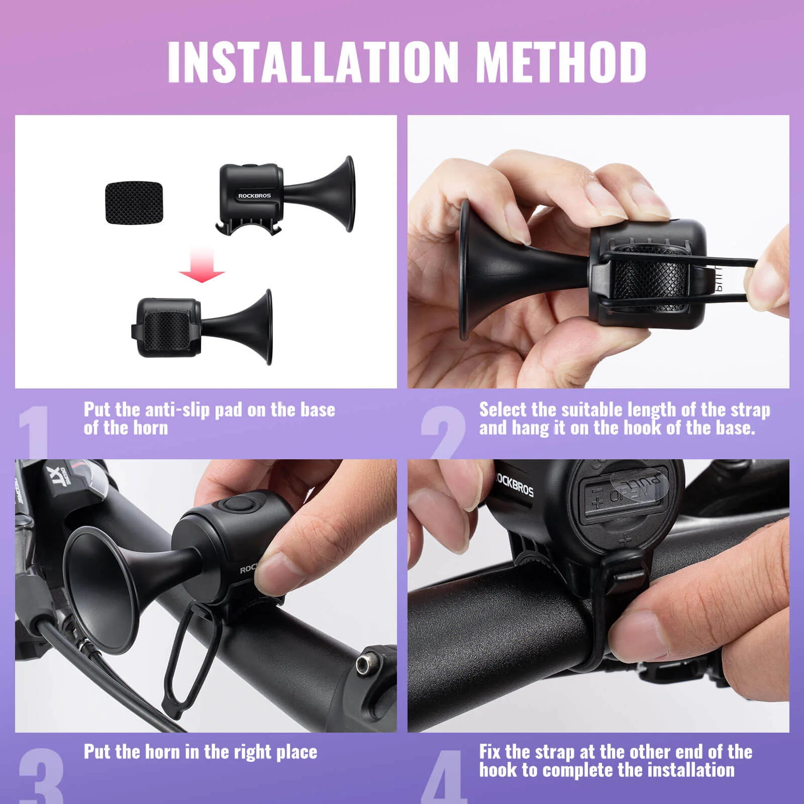 ROCKBROS Electric Bicycle Bells IPX4 Waterproof - Image 8
