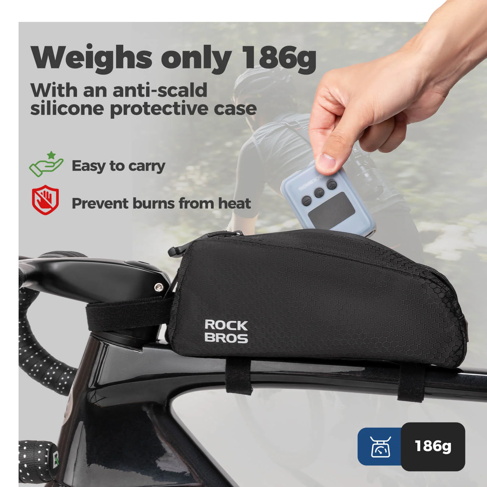 ROCKBROS Electric Bicycle Pump Portable Mini Air Pump LED Display - Image 6