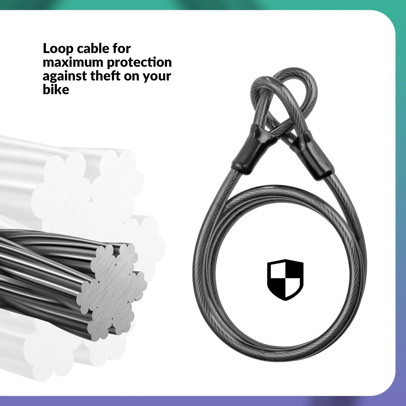 ROCKBROS Extension Steel Cable for Cable Lock 1.2M / 2M - Image 4