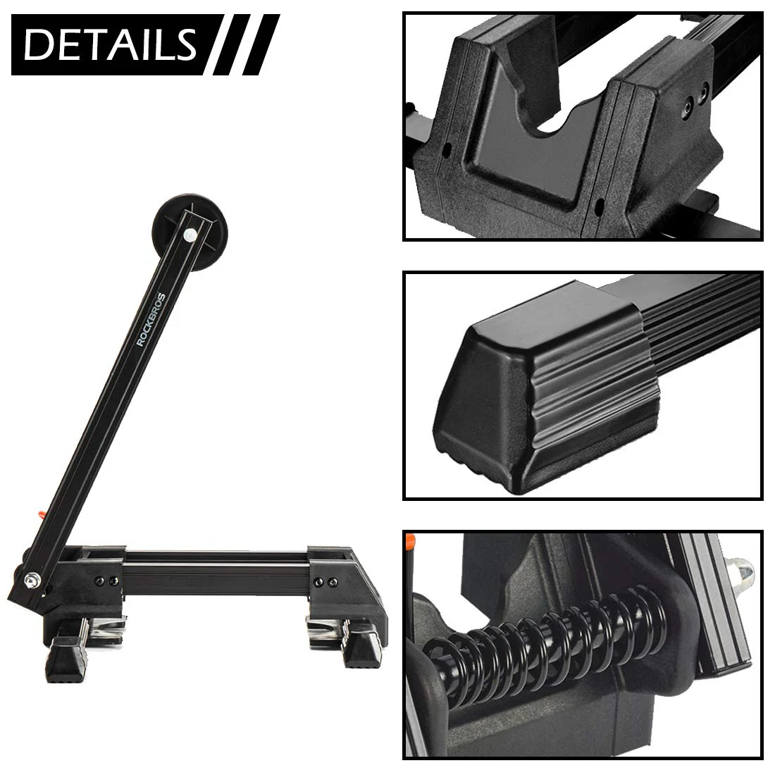 ROCKBROS Fully Foldable Bike Stand Portable Bicycle Storage Holder Aluminium - Image 5