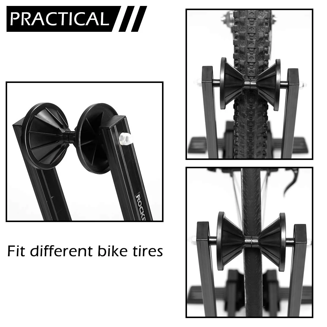 ROCKBROS Fully Foldable Bike Stand Portable Bicycle Storage Holder Aluminium - Image 7