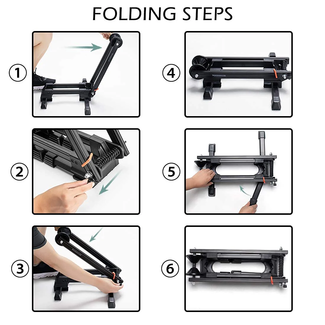 ROCKBROS Fully Foldable Bike Stand Portable Bicycle Storage Holder Aluminium - Image 9