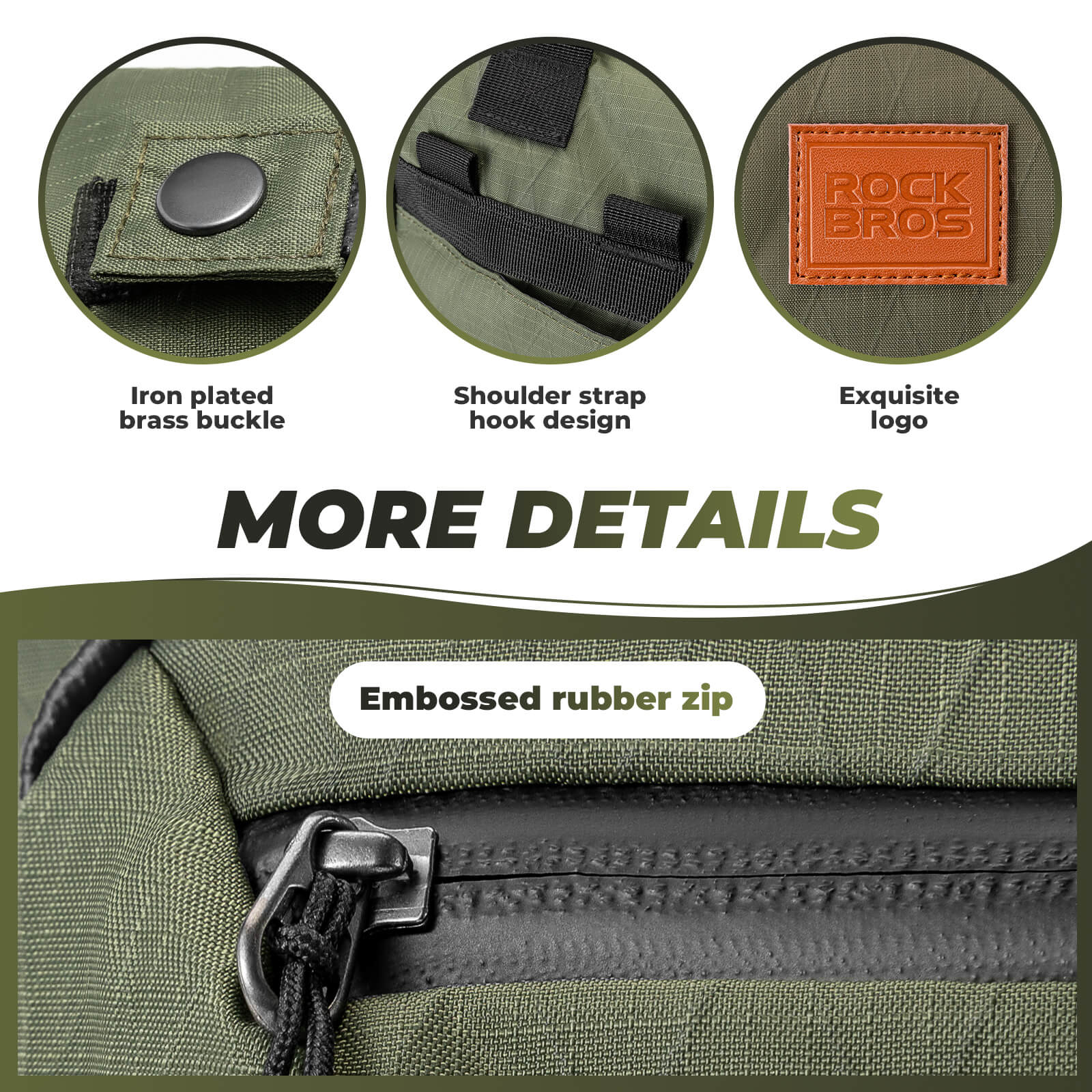 ROCKBROS Folding Bike Handlebar Bag Backpack - H43 - Image 6