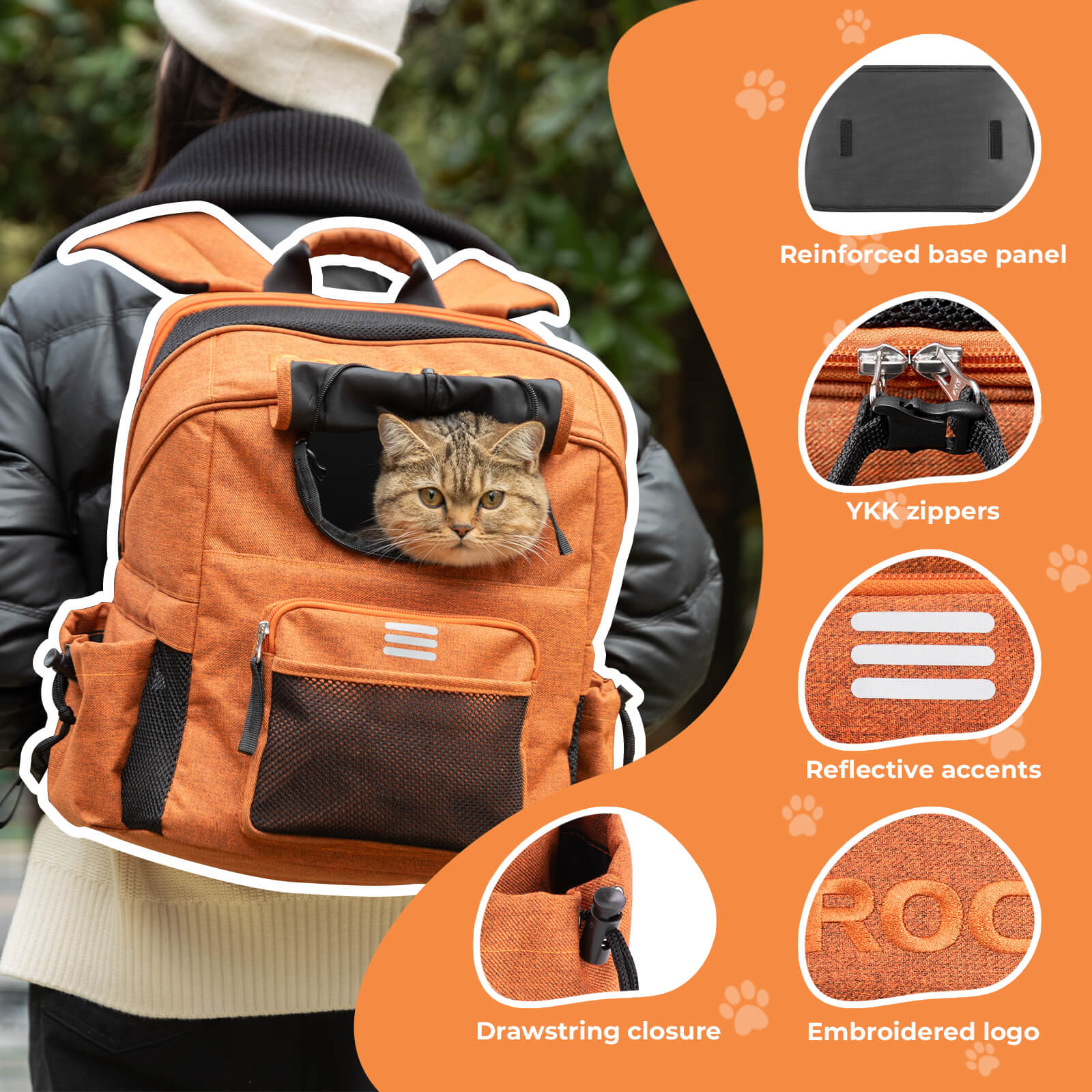 ROCKBROS Folding Bike Handlebar Bag Pet carrier - H47 - Image 5
