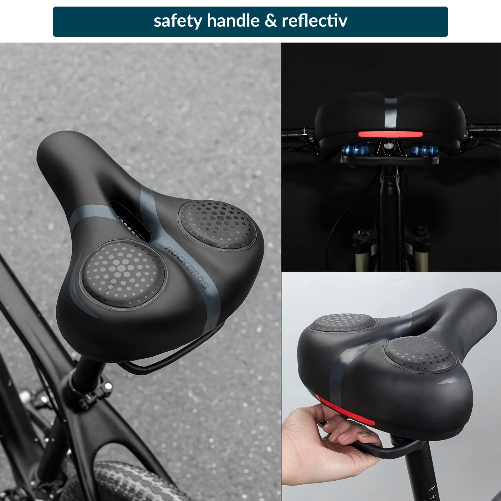ROCKBROS Gel Bike Saddle Soft Ergonomic Saddle for MTB Bicycle - Image 5