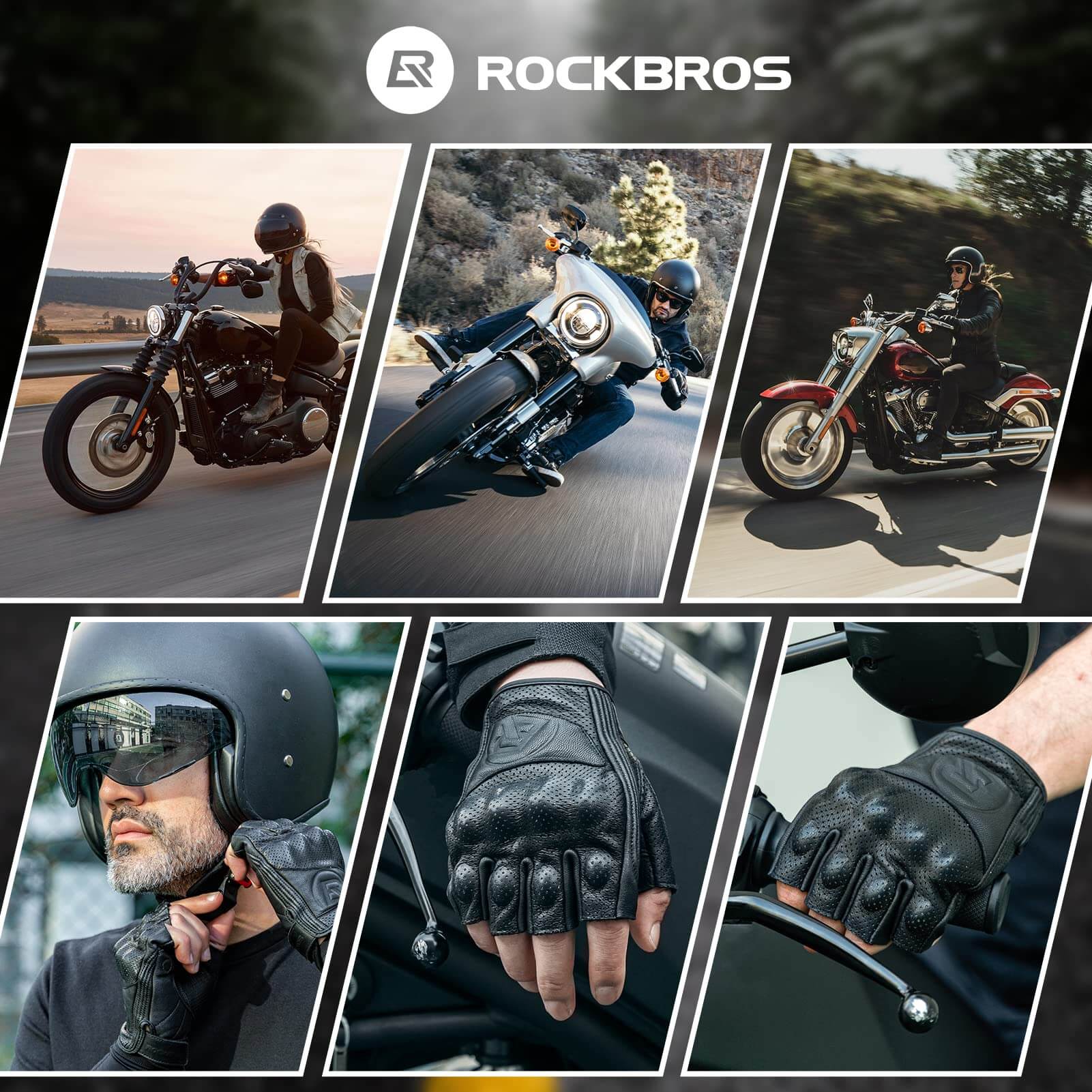ROCKBROS Half-Finger Gel Padded Cycling Gloves Shock-Absorbing for Men Women - Image 6