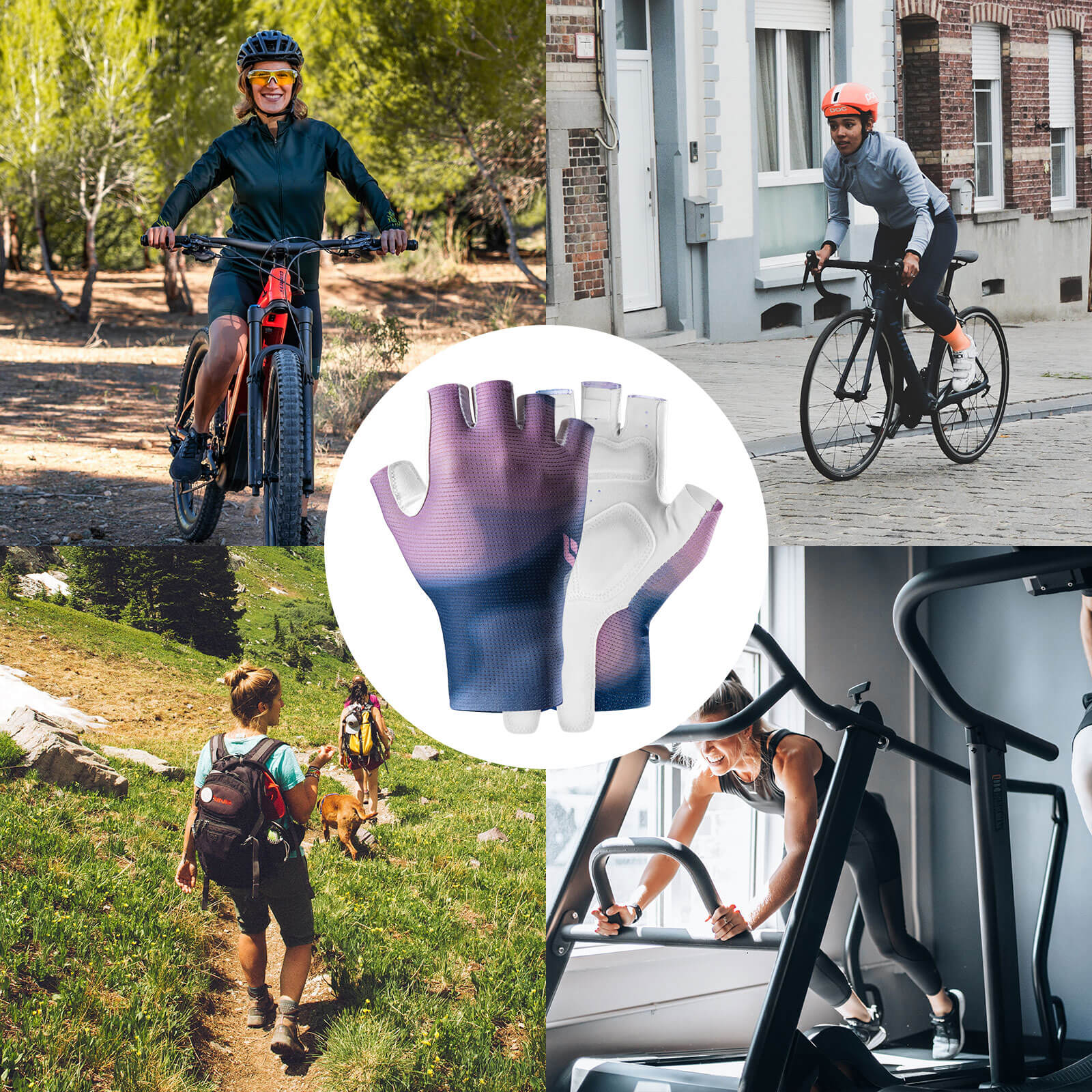 ROCKBROS Half-Finger Women Cycling Gloves Shock-Absorbing - Image 9