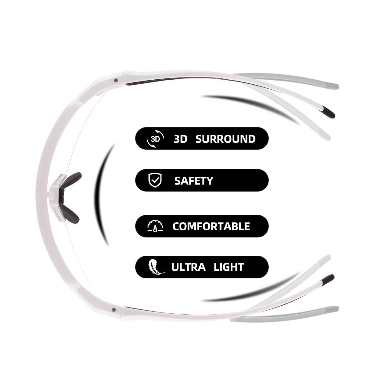 ROCKBROS Half Frame Photochromic Sports Sunglasses Cycling Glasses UV400 - Image 18