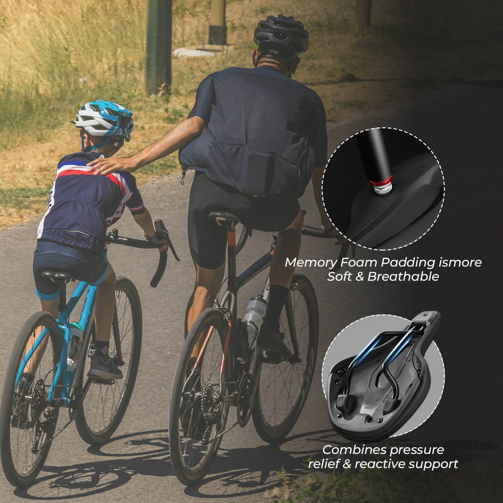 ROCKBROS Kids Bike Saddle Comfortable - Image 3