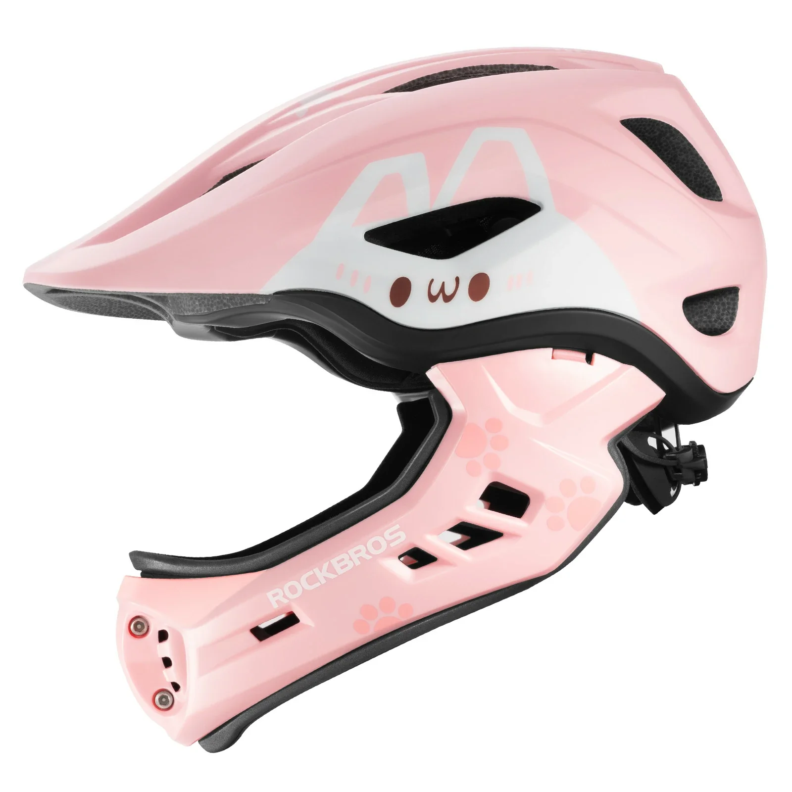 ROCKBROS Kids Helmet Full Face Protective Detachable 3-16 Youth Child - Image 25