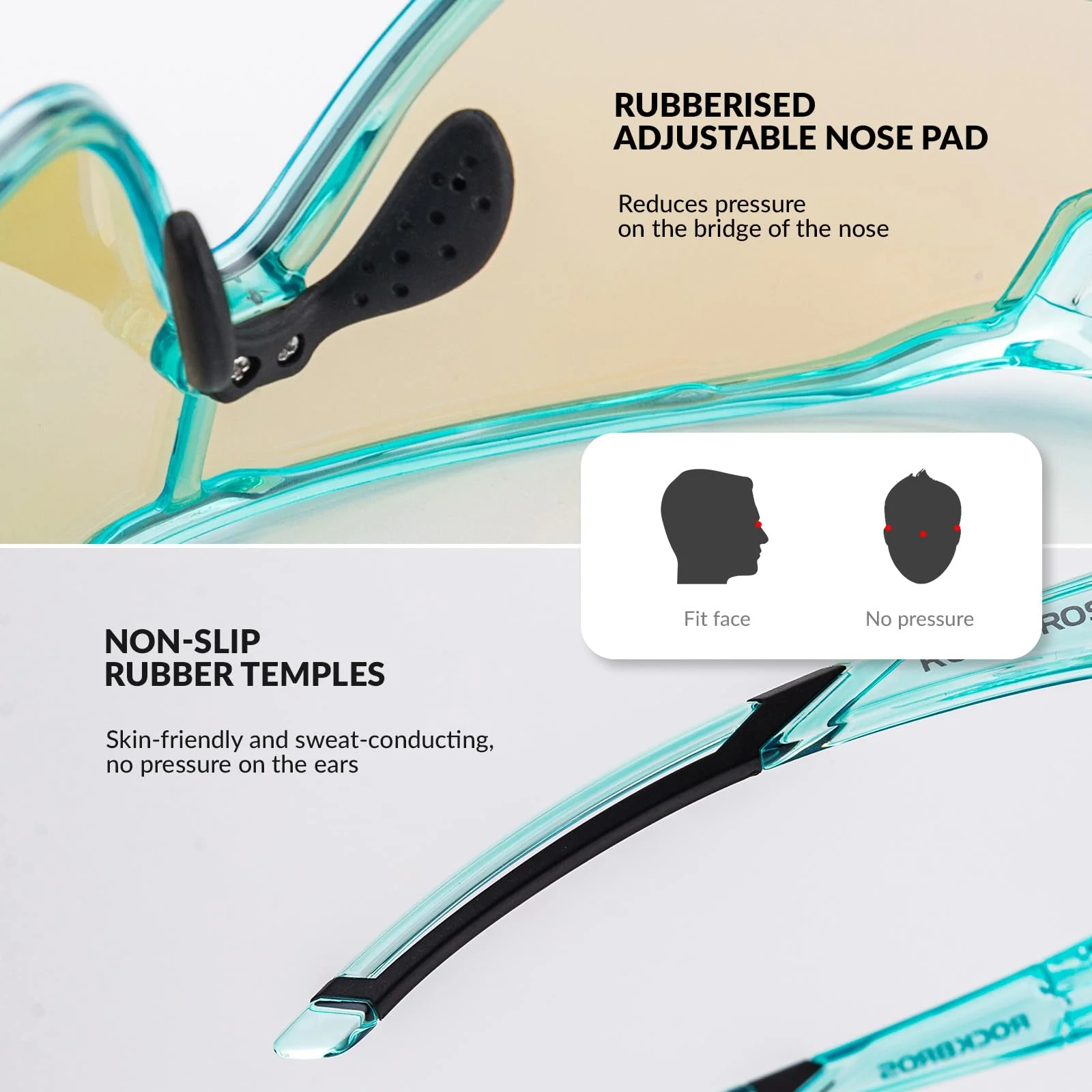 ROCKBROS Kids Photochromic Cycling Glasses UV400 Protection with TR90 Frame - Image 11