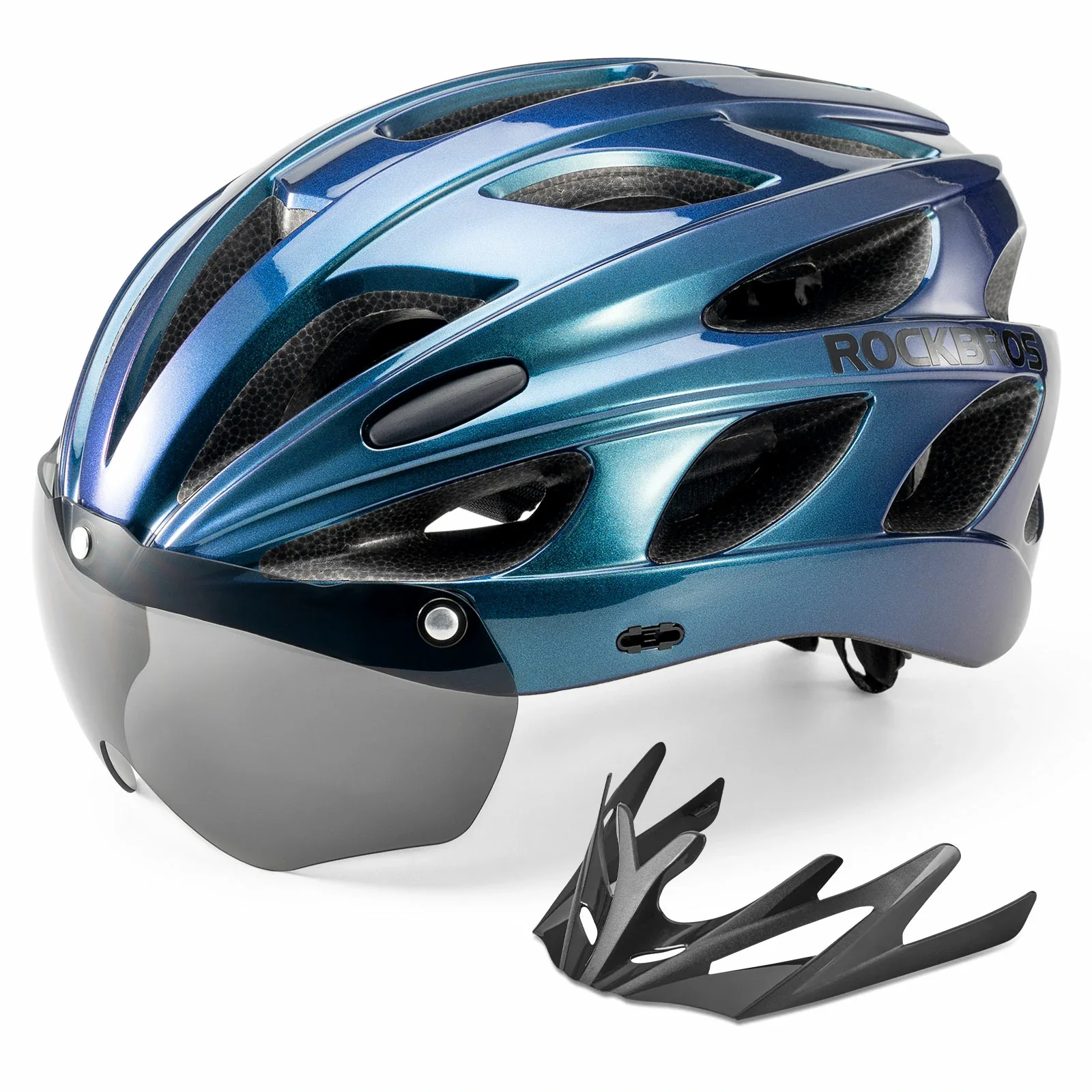 Adult Cycling Helmet with Magnetic Goggles   L/XL TT-16 - Image 8