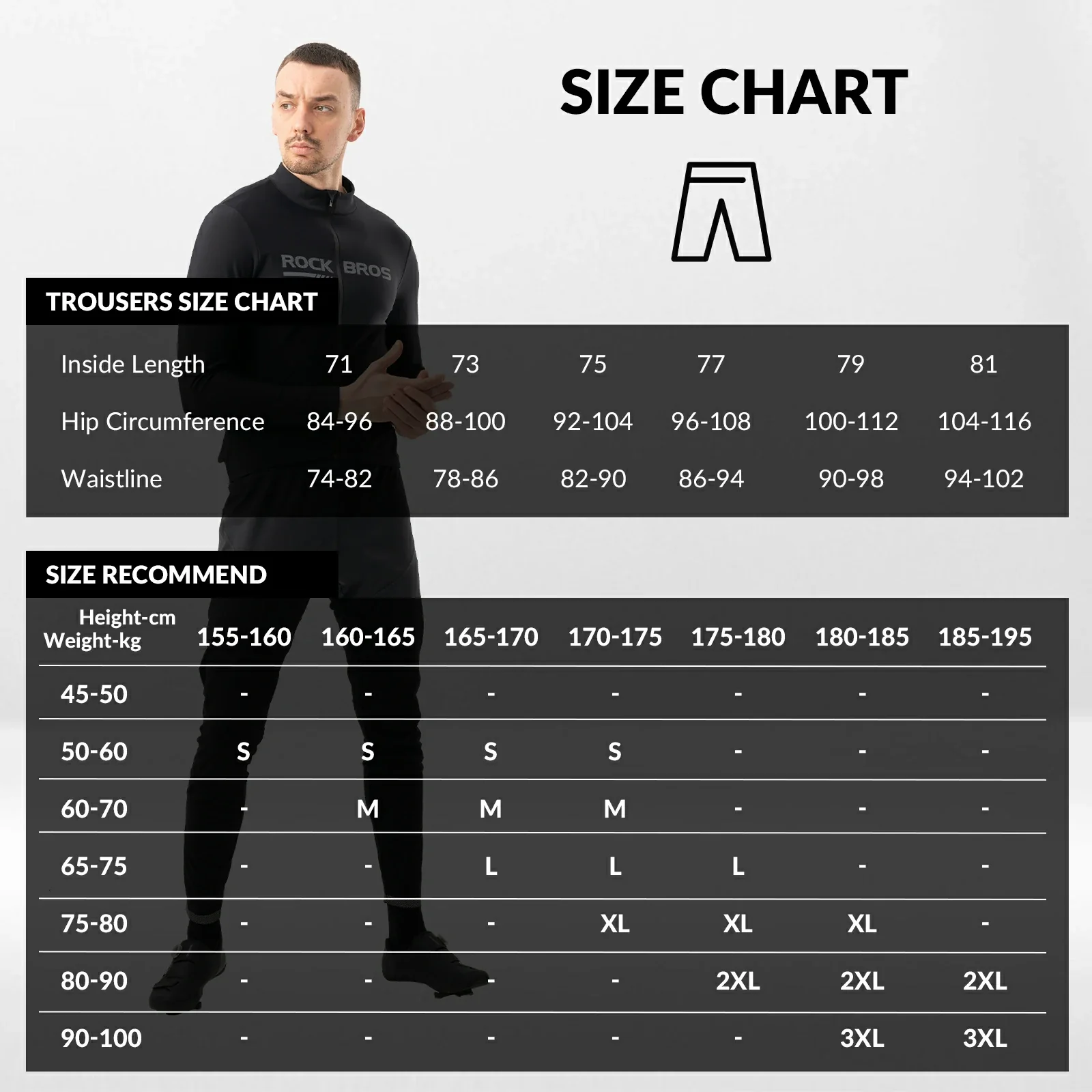 Men’s Winter Cycling Tights Thermal - Image 10
