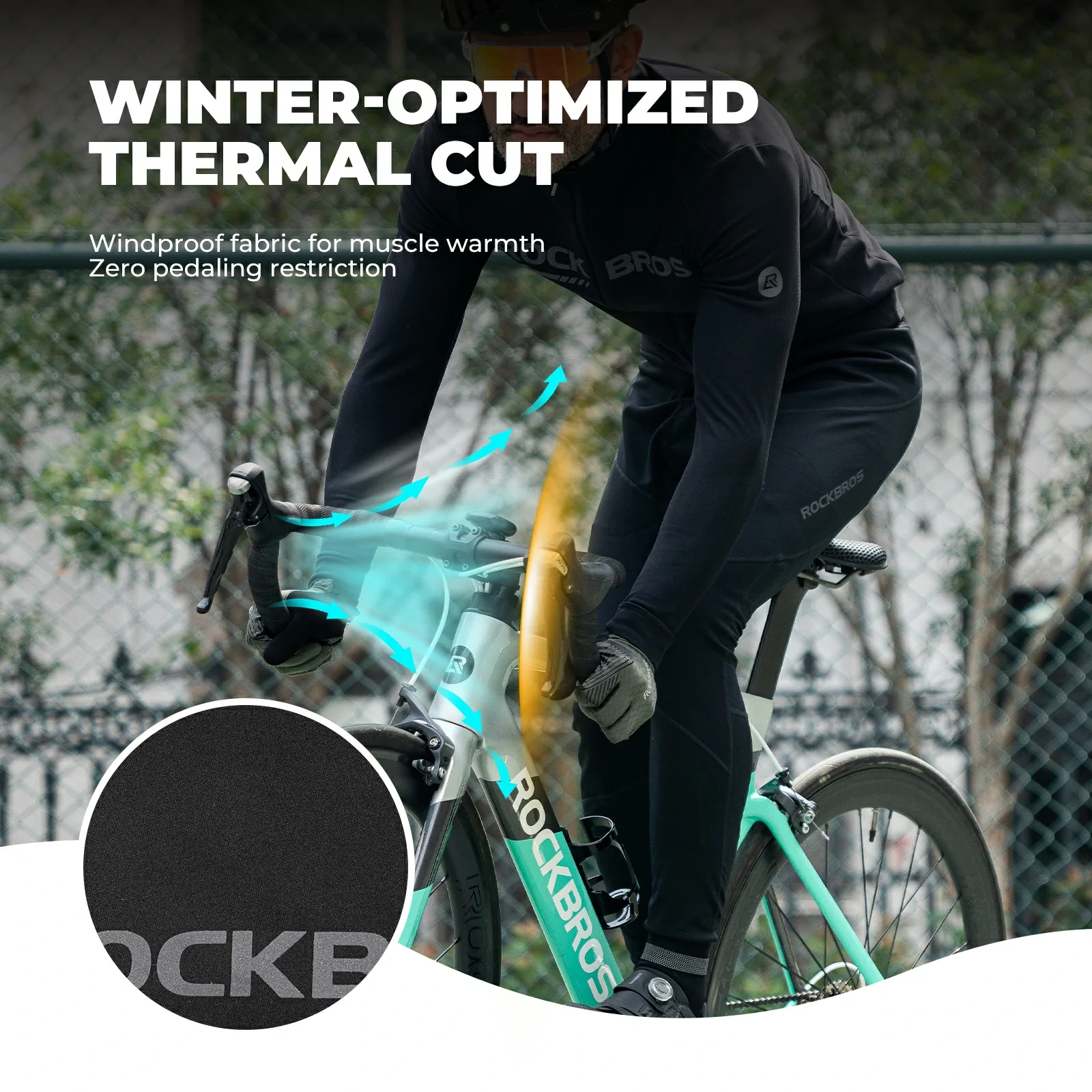 Men’s Winter Cycling Tights Thermal - Image 5