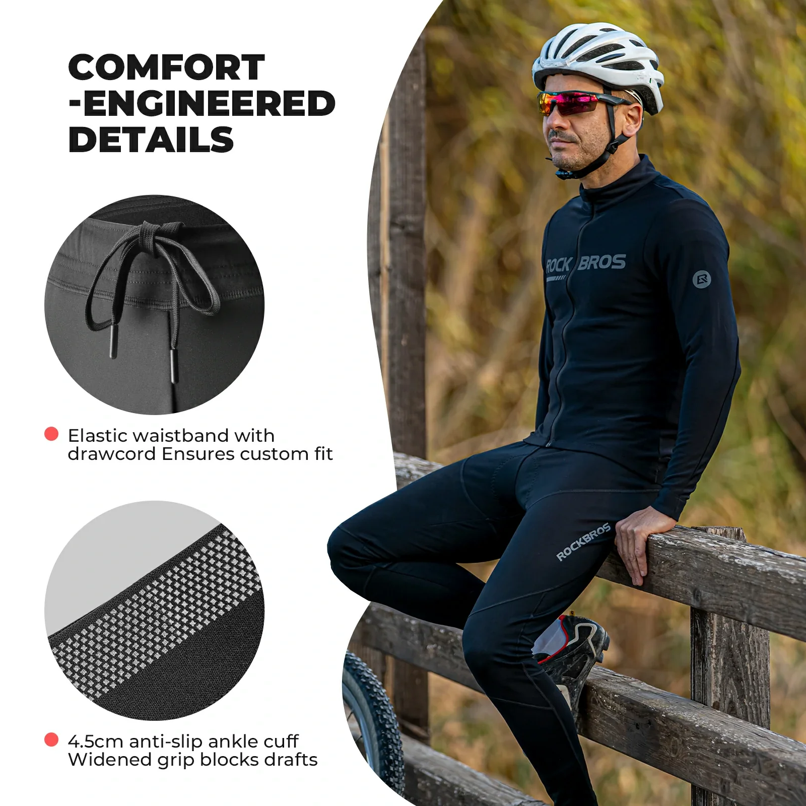 Men’s Winter Cycling Tights Thermal - Image 8