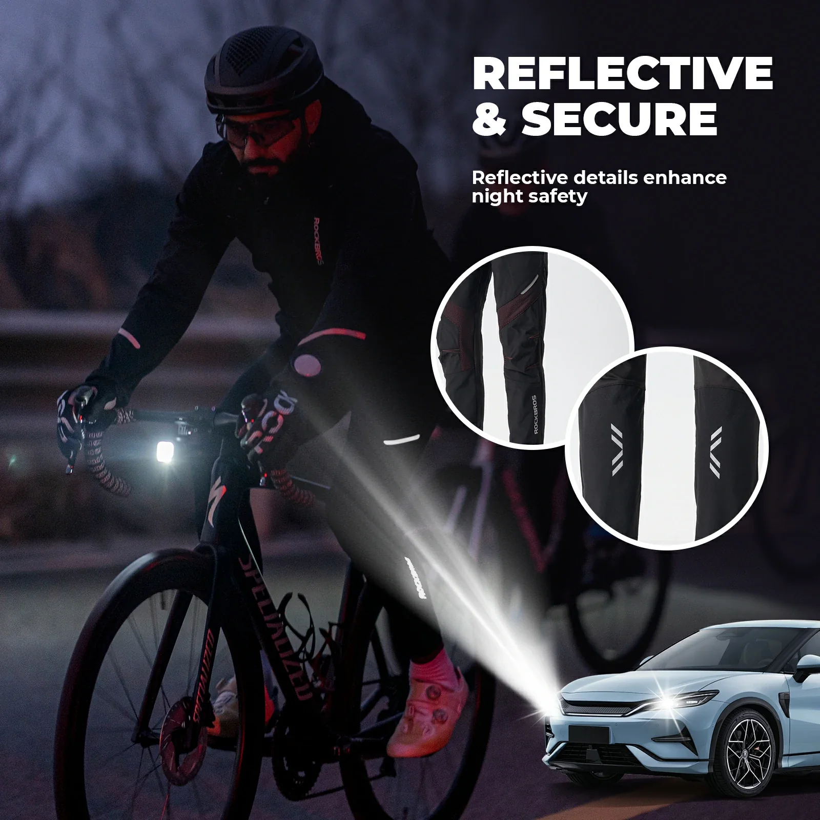 Men’s Winter Water Resistant Windproof Cycling Trousers YPK007-1 - Image 5