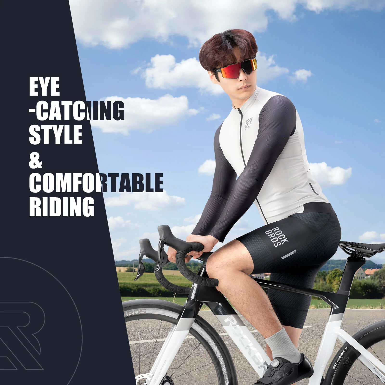 ROCKBROS Men's Long-Sleeve Cycling Jersey - Image 9