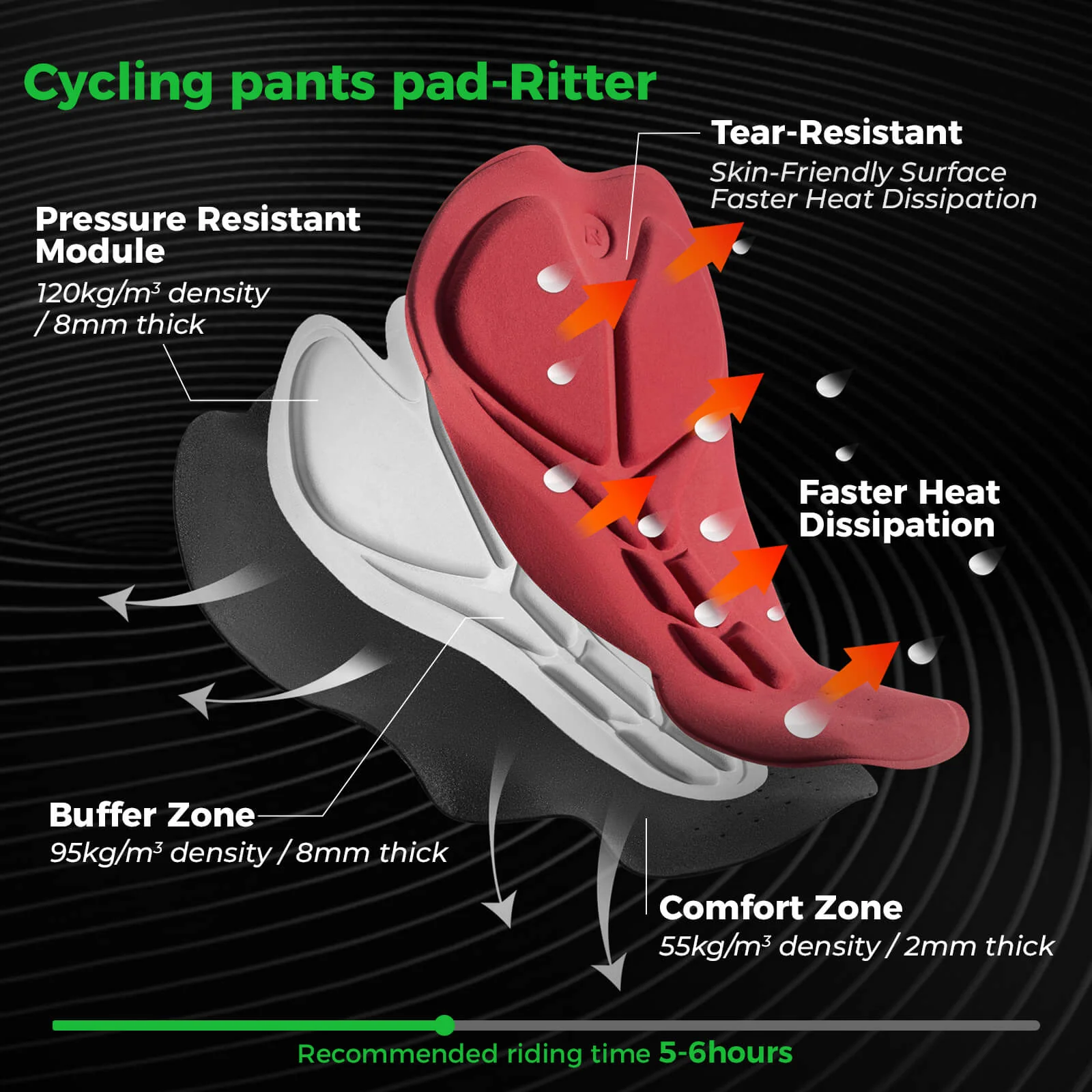 ROCKBROS Summer Men’s Cycling Shorts - Image 4