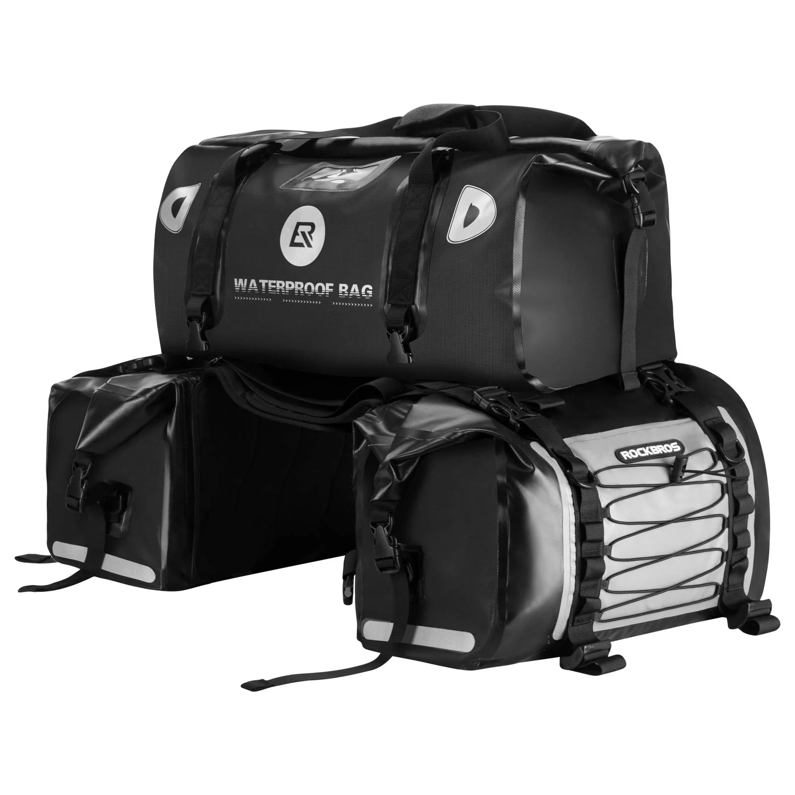 ROCKBROS Motorcycle Pannier Bag Waterproof Motorcycling Rear Seat Carrier