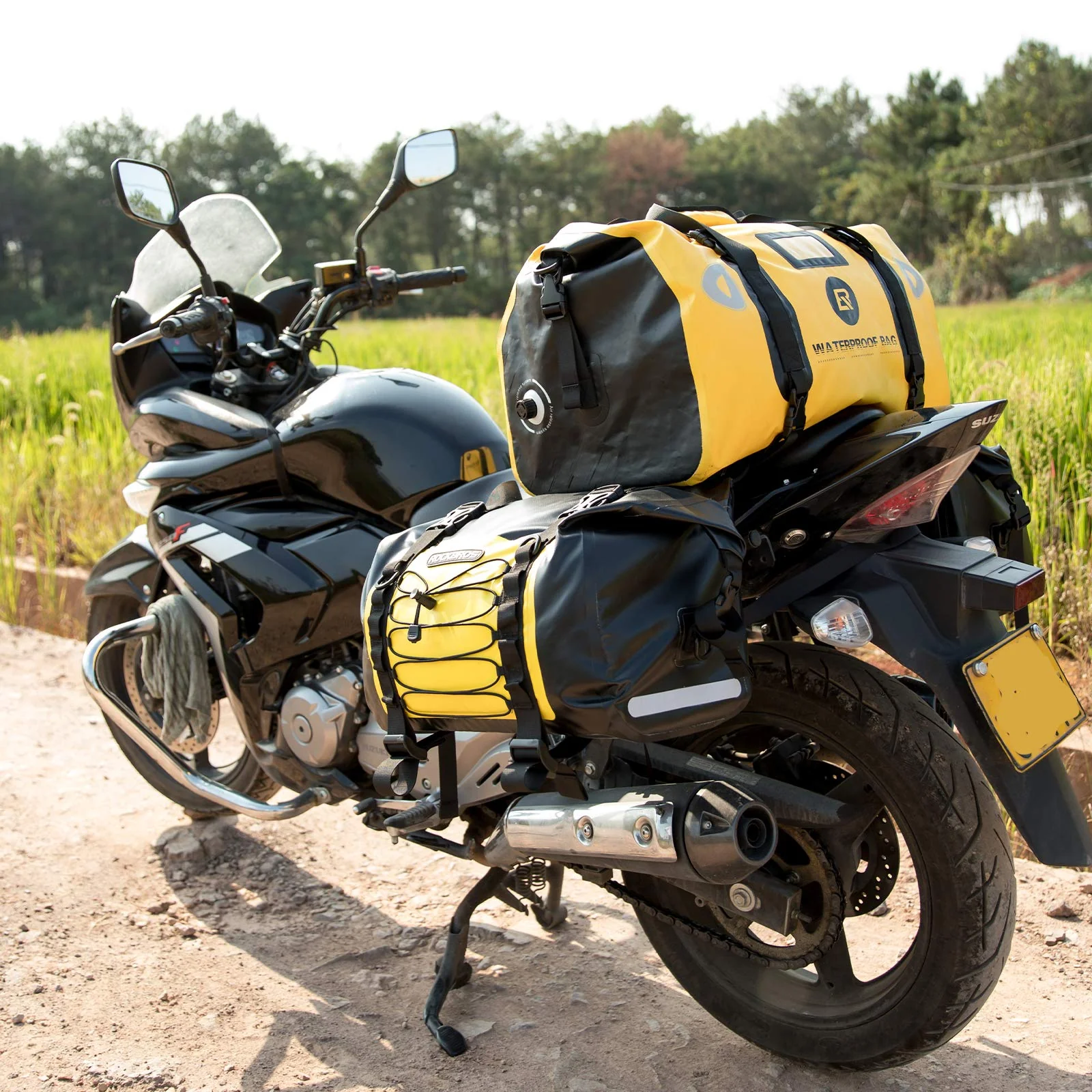 ROCKBROS Motorcycle Pannier Bag Waterproof Motorcycling Rear Seat Carrier - Image 10