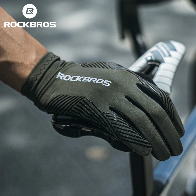 ROCKBROS MTB Gloves - Touch Screen, Anti-Slip Full Finger Cycling Gloves - Image 12