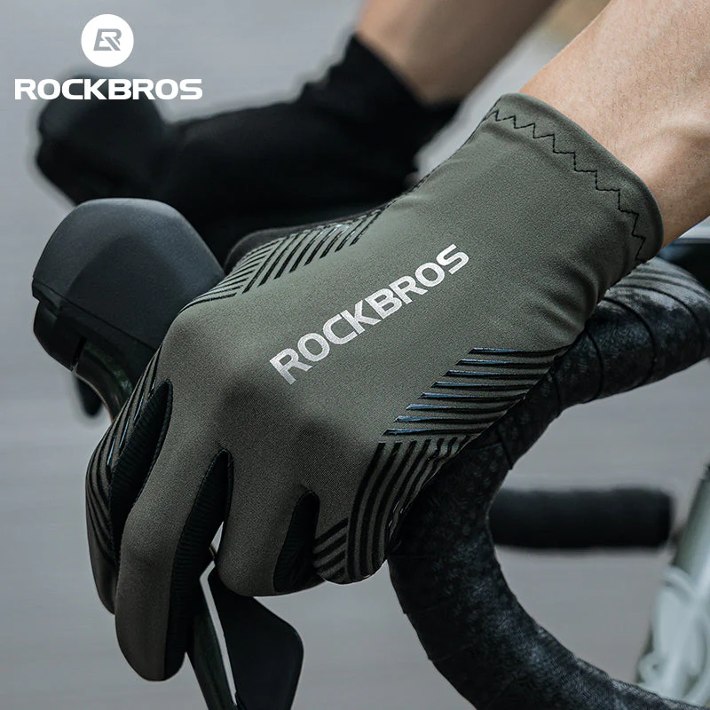 ROCKBROS MTB Gloves - Touch Screen, Anti-Slip Full Finger Cycling Gloves - Image 14
