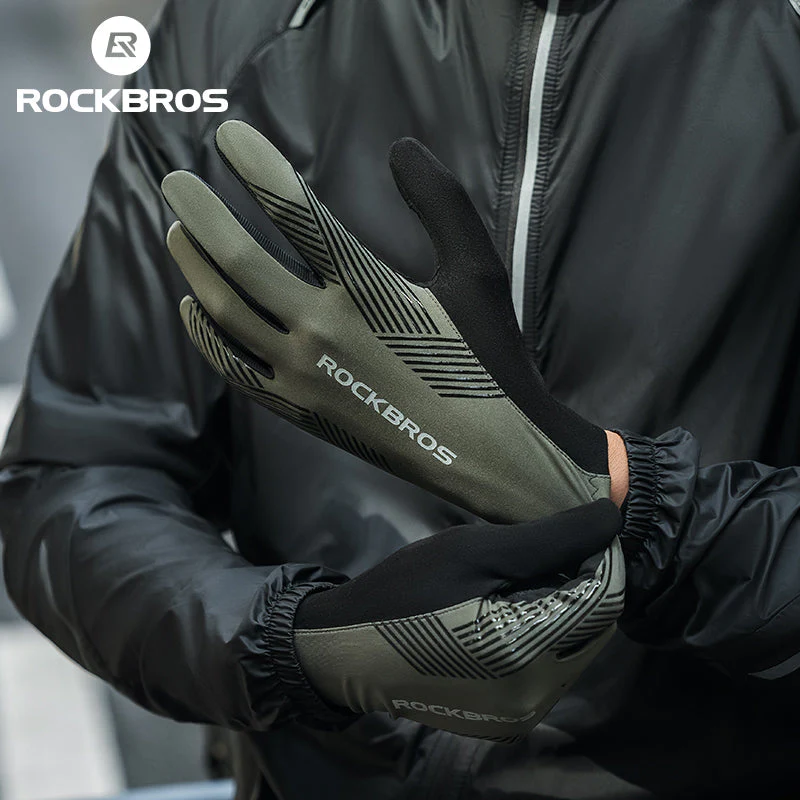 ROCKBROS MTB Gloves - Touch Screen, Anti-Slip Full Finger Cycling Gloves - Image 15