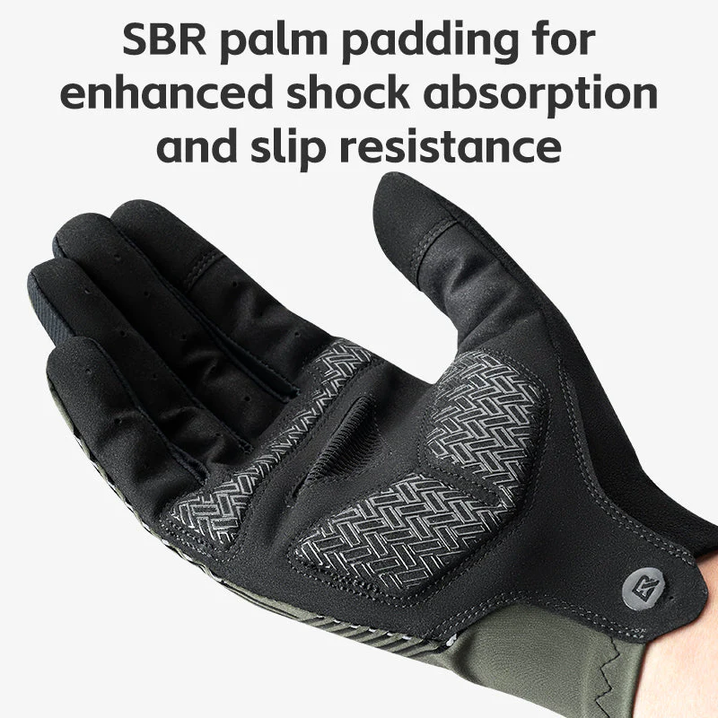 ROCKBROS MTB Gloves - Touch Screen, Anti-Slip Full Finger Cycling Gloves - Image 6