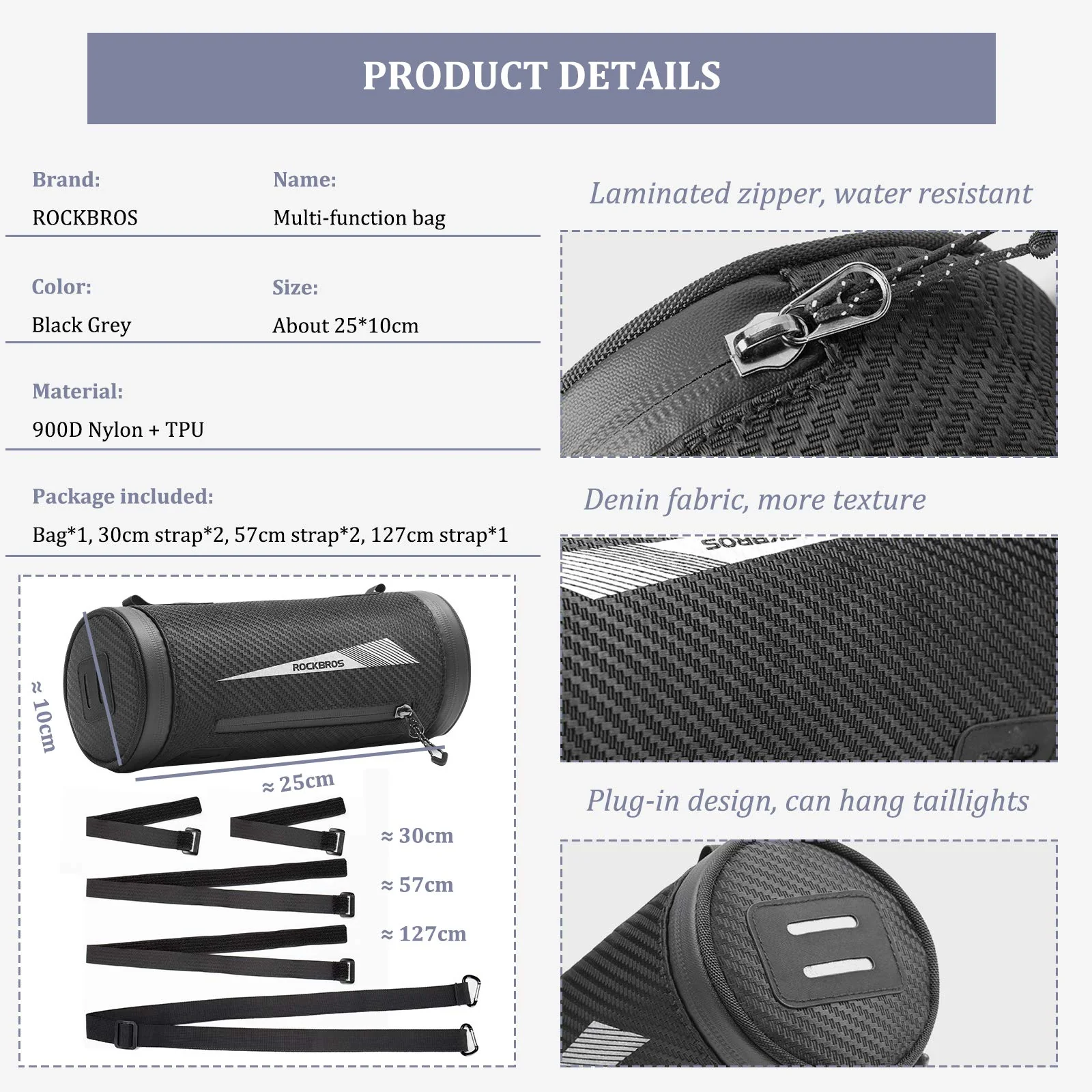 ROCKBROS Multifunctional Bike Handlebar Bag 2L big capacity - Image 3