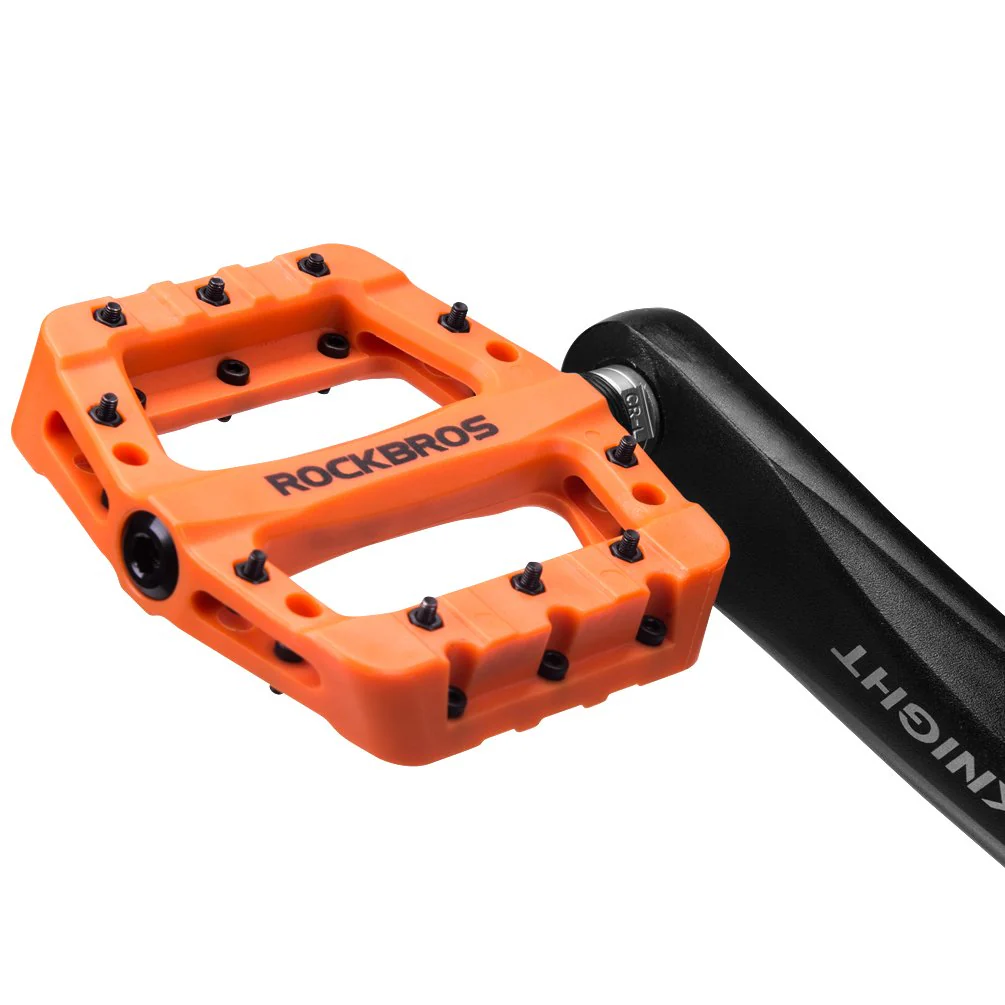 ROCKBROS Nylon Bike Pedals 9/16 Cycling Flat Pedals Widened Type (Pair) - Image 15