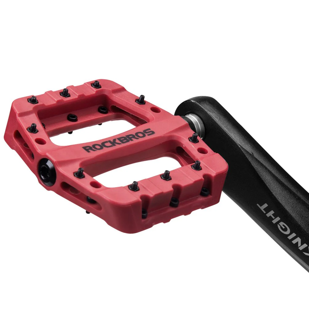 ROCKBROS Nylon Bike Pedals 9/16 Cycling Flat Pedals Widened Type (Pair) - Image 21