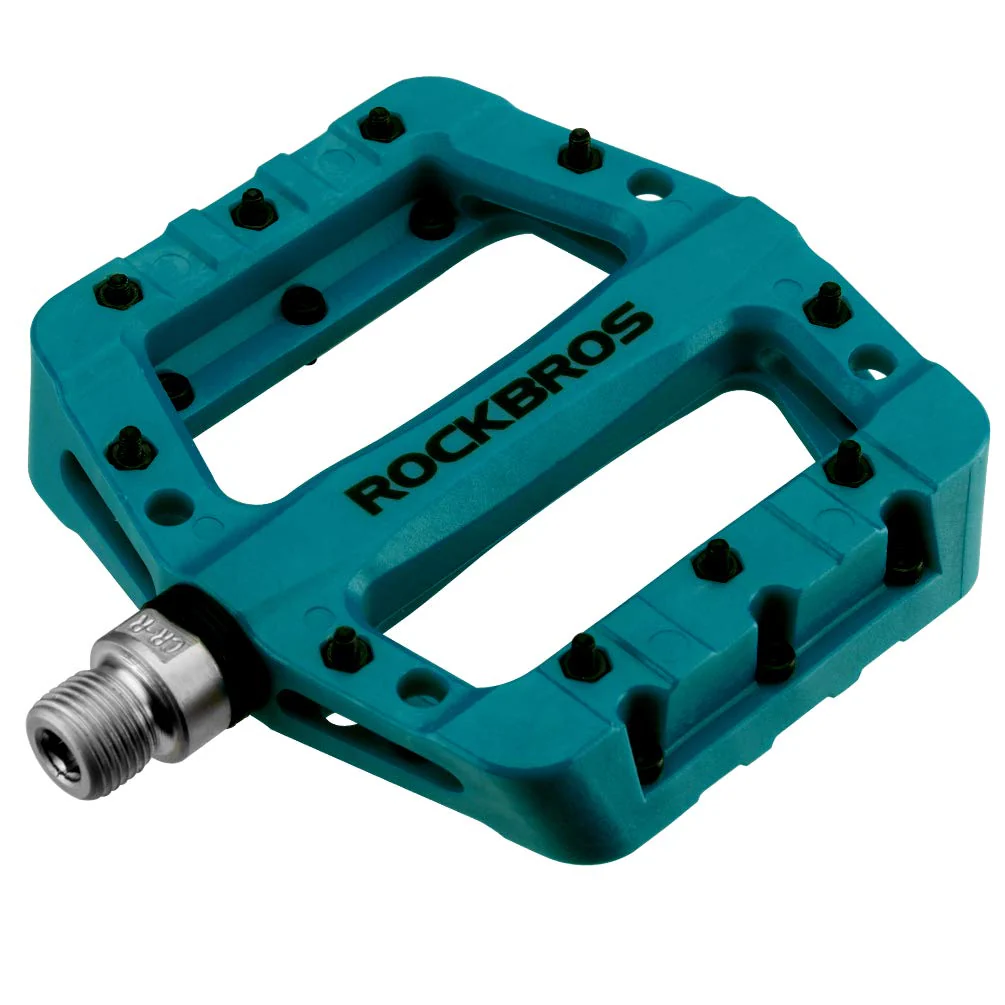 ROCKBROS Nylon Bike Pedals 9/16 Cycling Flat Pedals Widened Type (Pair) - Image 8