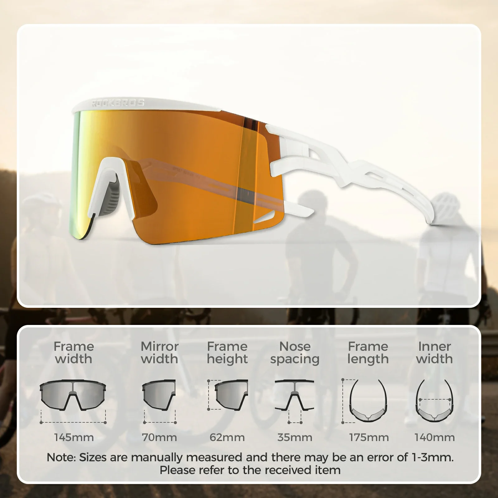 ROCKBROS Photochromic / Polarized Cycling Sunglasses - SP337 - Image 14