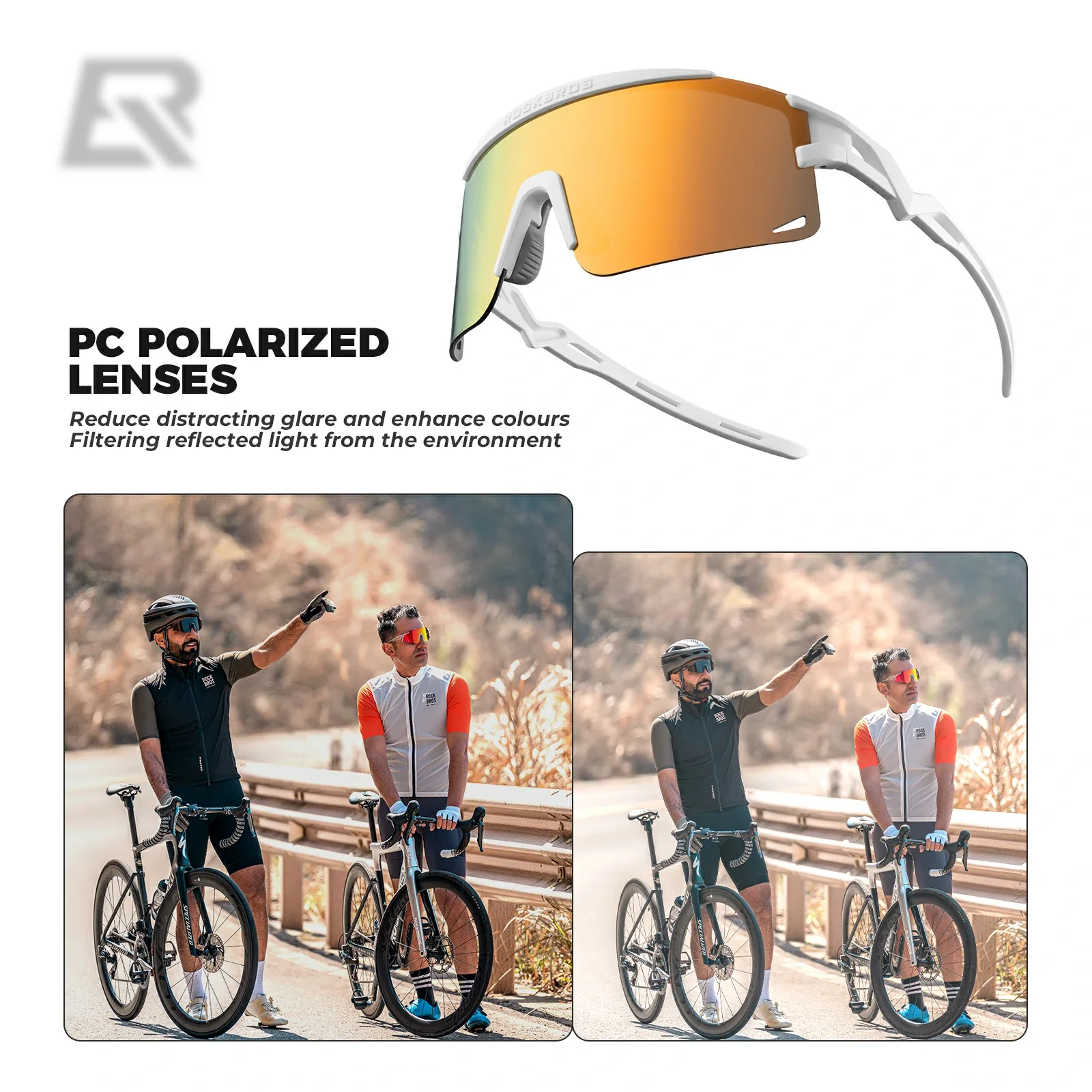 ROCKBROS Photochromic / Polarized Cycling Sunglasses - SP337 - Image 25