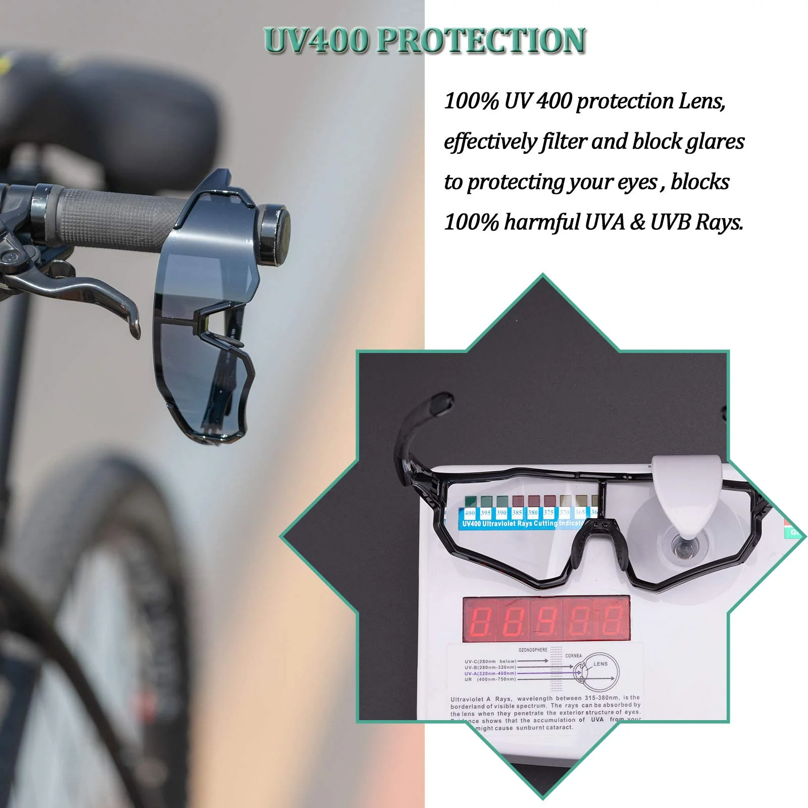 ROCKBROS Photochromic Cycling glasses TR90 Full Frame Sunglasses with UV400 Protection - Image 4